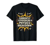 Studente di Fisica Quantum Joke Schrödinger F = ma Nerd Gift Maglietta