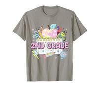 Studente di Insegnante di seconda elementare Apple 2nd Grade Team Girl Kid Maglietta