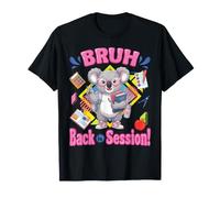 Studente di Koala va a Scuola Bruh Back in Season Classroom Maglietta