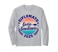 Studente Diplomato Socio Sanitario Diploma 2025 Maturità Maglia a Manica