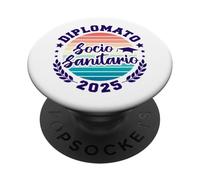 Studente Diplomato Socio Sanitario Diploma 2025 Maturità PopSockets PopGrip Adesivo