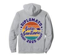 Studente Diplomato Socio Sanitario Diploma Maturità 2025 Felpa con Cappuccio