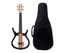 Studente Ukelele 26 Pollici Elettrico Ukulele Legno 4 Corde Silenzioso Ukulele Muto Con Borsa Da Trasporto