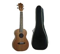 Studente Ukelele Mini chitarra da concerto Hawaii da 23 pollici, ukulele in mogano, tastiera in palissandro(Color:Uke with Bag)