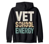 Studente Veterinario Divertente della Scuola veterinaria di energia Felpa con Cappuccio