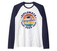 Studentessa Diplomata al Linguistico Diploma Maturità 2025 Maglia con Maniche Raglan