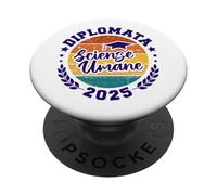 Studentessa Diplomata Maturità Scienze Umane Diploma 2025 PopSockets PopGrip Adesivo