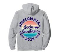 Studentessa Diplomata Socio Sanitario Diploma Maturità 2025 Felpa con Cappuccio
