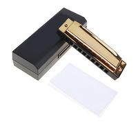 studenti Armonica 10 Fori Armonica D'oro Arpa Diatonica Bocca Organo Chiave Di C Reed Strumenti Musicali Acciaio Inossidabile Per Principianti