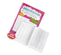 Studenti delle scuole medie Quaderno esercizi matematica Materiali amichevoli Esercitazioni con divisioni moltiplicazione Libro pratico esercizi matematica Libro esercizi fluidità