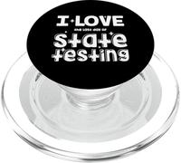 Studenti insegnanti di prova Amo l"ultimo giorno di test di stato PopSockets PopGrip per MagSafe