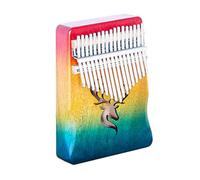 studenti Kalimba Mini piccolo strumento musicale in legno colorato pianoforte a dita pianoforte a 17 toni strumento per pianoforte a dita Kalimba(3/4)