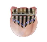 studenti Kalimba Pianoforte a dita Kalimba colorato acrilico per principianti in stile gattino trasparente a 17 toni