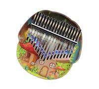 studenti Kalimba Pianoforte da dito kalimba colorato in acrilico per principianti con elfo a forma di fungo dipinto a 17 toni