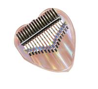 studenti Kalimba Pianoforte da pollice in acrilico colorato Love Kalimba a 17 toni per principianti pianoforte da dito Kalimba portatile e facile da imparare