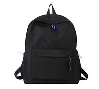Studenti maschi e maschi zaino tempo libero campus cinque pezzi moda giovanile semplice borsa scuola di grande capacità zaini per le donne elegante, Nero , Taglia unica per tutti, Zaino daypack