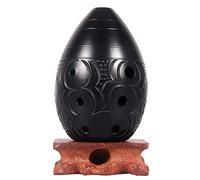 Studenti principianti in ceramica nera a forma di pera a otto fori suonano lo strumento musicale nazionale Xun Ocarina ocarina (3)