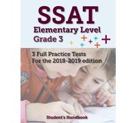 Students' Handbook SSAT Elementary Level Grade 3 (Tascabile)