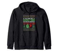 Students Saying 6-7 67 Six Seven Funny Teacher Christmas Felpa con Cappuccio