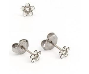 Studex DAISY WITH APRIL CRYSTAL SURGICAL STEEL