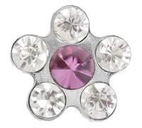 Studex SYSTEM75 MARGHERITA CRISTALLO-ROSA 5MM ACCIAIO