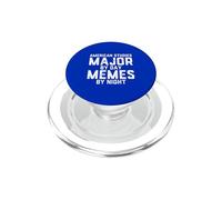 Studi americani Maggiore di giorno Meme di notte Studente americano PopSockets PopGrip per MagSafe