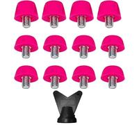 Studi calcistici, Borchie di plastica per tacchette da Calcio 12pcs 7 mm e 10 mm a Vite su Bitte da Calcio con Chiave M 5 tacchette da Calcio sostitutive per Campo da Calcio, tacchette da Calcio