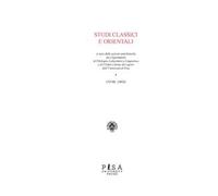 Studi classici e orientali (2022). Vol. 68