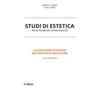Studi di estetica (2023). Vol. 1: Il gusto come esperienza nell'estetica di David Hume