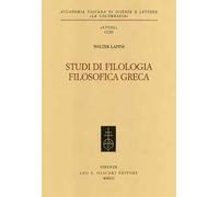 Studi di filologia filosofica greca