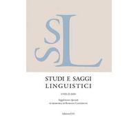Studi e saggi linguistici. Supplemento speciale in memoria di Romano Lazzeroni (2020). Vol. 2