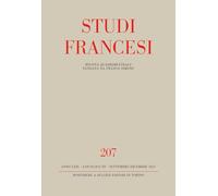 Studi francesi (Vol. 207)