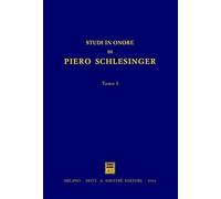 Studi in onore di piero schlesinger.