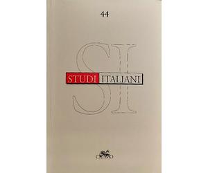 Studi italiani. Vol. 44. Vol.XXII,2. Dall'Indice: --Alessandro Capata. Queste non son più lacrime : per una teoria del pianto nell'Orlando furioso. --Giovanni Spani. Un ritorno alle immagini da
