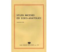 - Studi Micenei ed Egeo-anatolici. Fasc.XXII. Indice articoli:-A.Archi, Conti