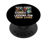 Studi sociali Insegnante Lezioni Studi sociali Insegnante PopSockets PopGrip Adesivo