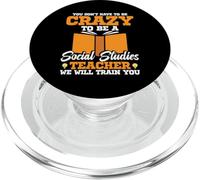 Studi sociali Insegnante Team Essere Pazzo Studi Sociali Insegnante PopSockets PopGrip per MagSafe