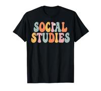 Studi sociali Retro Groovy Donne Torna a Scuola Maglietta
