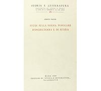 Studi sulla poesia popolare d'Inghilterra e di Scozia