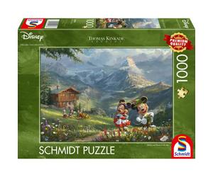 Studi Thomas Kinkade: Disney - Topolino e Minnie sulle Alpi (1000 pezz