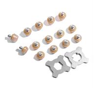 STUDIAMONDS Tacchetti di Gomma -14 Tacchetti TPU di Ricambio per Scarpe da Calcio-TPU Studs con 2 Chiave (Oro Traslucido)
