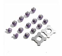 STUDIAMONDS Tacchetti di Gomma -14 Tacchetti TPU di Ricambio per Scarpe da Calcio-TPU Studs con 2 Chiave (Lilla traslucido)
