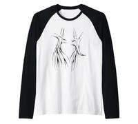 Studiare la sagoma Nera mistica derviscio Maglia con Maniche Raglan