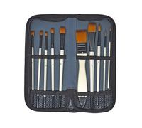 Studio 22 Sintetico Multiuso Artisti Pennello Set IN Zip Portafoglio 11pc