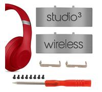 Studio 3 - Connettore di ricambio in metallo per archetto, compatibile con cuffie over-ear wireless Beats Studio 3.0, fascia pieghevole in metallo, kit di riparazione (grigio titanio)