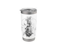 Studio Anatomico di Leonardo da Vinci Bicchiere termico in acciaio inox doppia parete
