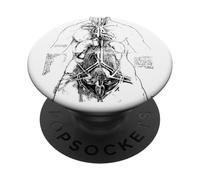 Studio Anatomico di Leonardo da Vinci PopSockets PopGrip Adesivo
