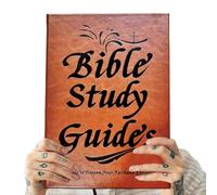 Studio biblico - 8,46 pollici Bible Journal | Journal devozionale | Guida alla crescita spirituale in pelle PU con sicuro, apprendimento passo-passo per la pratica della fede quotidiana