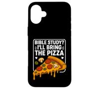 Studio biblico Porterò Pizza Christian Faith Divertente Gruppo di giovani Custodia per iPhone 16 Plus