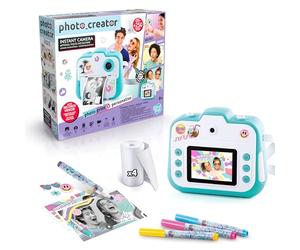 Studio Creator Photo Creator Instant - Fotocamera digitale per bambini con stampante integrata, oltre 250 stampe a secco, scheda Micro SD da 4 GB inclusa, ricaricabile, (CLK 004), multicolore, 24,1 x